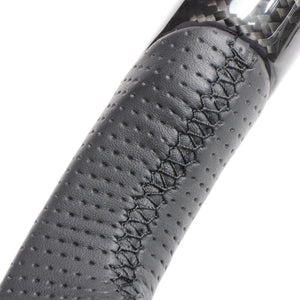 REAL ORIGINAL SERIES PARALLEL CUT C SHAPE BLACK CARBON BLACK EURO STITCH STEERING WHEEL FOR LEXUS NX 10 : ZENKI  LXC-BKC-BK