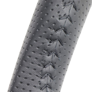 REAL ORIGINAL SERIES SOFT D SHAPE ALL LEATHER BLACK STITCH STEERING WHEEL FOR TOYOTA PIXIS EPOCH LA300A LA300S LA310S  TYB-LPB-BK