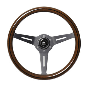 REAL REAL CLASSIC NORMAL TYPE 16 DARK BROWN WOOD LINE STEERING WHEEL FOR TOYOTA 86 ZN6 ZENKI RSS340-BRWL