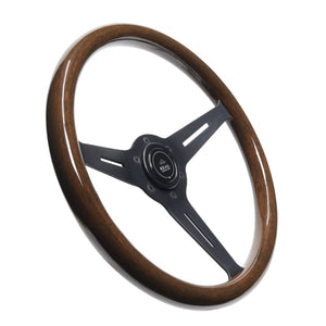 REAL REAL CLASSIC NORMAL TYPE 16 DARK BROWN WOOD STEERING WHEEL RSS340-BRW