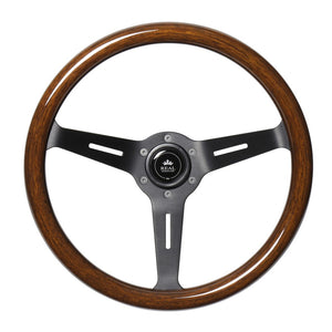 REAL REAL CLASSIC DEEP TYPE 16 DARK BROWN WOOD STEERING WHEEL RSS340-8-BRW