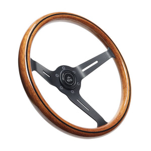 REAL REAL CLASSIC DEEP TYPE 05 LIGHT BROWN WOOD LINE STEERING WHEEL RSS340-8-LBWL