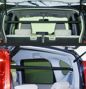 LARGUS ADJUSTABLE REAR PILLAR BAR FOR Daihatsu Move LA150S 2WD 05401201009-QQ - Black Hawk Japan