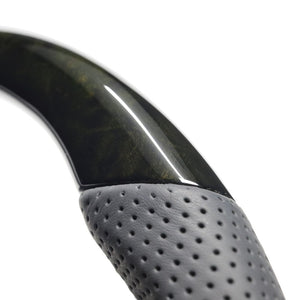 REAL ORIGINAL SERIES C SHAPE BLACK WOOD BLACK EURO STITCH STEERING WHEEL FOR TOYOTA TOWN ACE VAN S403 S413  TYH-BKW