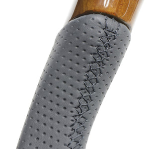 REAL ORIGINAL SERIES C SHAPE 42 BROWN WOOD BLACK EURO STITCH STEERING WHEEL FOR TOYOTA TOWN ACE TRUCK S403 S413  TYH-42BRW