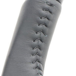 REAL ORIGINAL SERIES SOFT D SHAPE BLACK WOOD BLACK STITCH STEERING WHEEL FOR SUZUKI SPACIA CUSTOM MK53S  SZC-BKW-BK