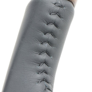 REAL ORIGINAL SERIES SOFT D SHAPE 42 BROWN WOOD BLACK STITCH STEERING WHEEL FOR SUZUKI SPACIA MK53S  SZC-42BRW-BK