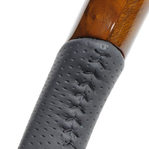 REAL ORIGINAL SERIES SOFT D SHAPE 42 BROWN WOOD BLACK STITCH STEERING WHEEL FOR TOYOTA PIXIS VAN S321M S331M  DIA-42BRW-BK