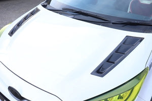 GARAGE VARY BONNET DUCT RAIN GUARD SET TWILL CARBON FOR TOYOTA GR YARIS GXPA16 10 30-8022