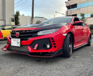 SEEKER FRP FRONT WING SPOILER UNPAINTED FOR HONDA CIVIC FK8 16000-FK8-F01