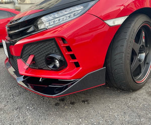SEEKER CARBON FRONT WING SPOILER UNPAINTED FOR HONDA CIVIC FK8 16000-FK8-C01