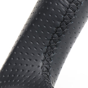 REAL ORIGINAL SERIES GUN GRIP GENUINE SAME DIAMETER ROUND SHAPE BLACK CARBON BLACK EURO STITCH STEERING WHEEL FOR TOYOTA HIACE 200 : 4 TYPE OR KOUKI  H204-BKC-BK