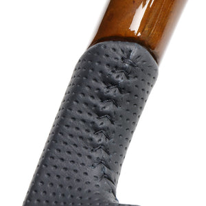 REAL ORIGINAL SERIES SOFT D SHAPE 42 BROWN WOOD BLACK STITCH STEERING WHEEL FOR DAIHATSU ATRAI S700V S710V  DIB-42BRW-BK