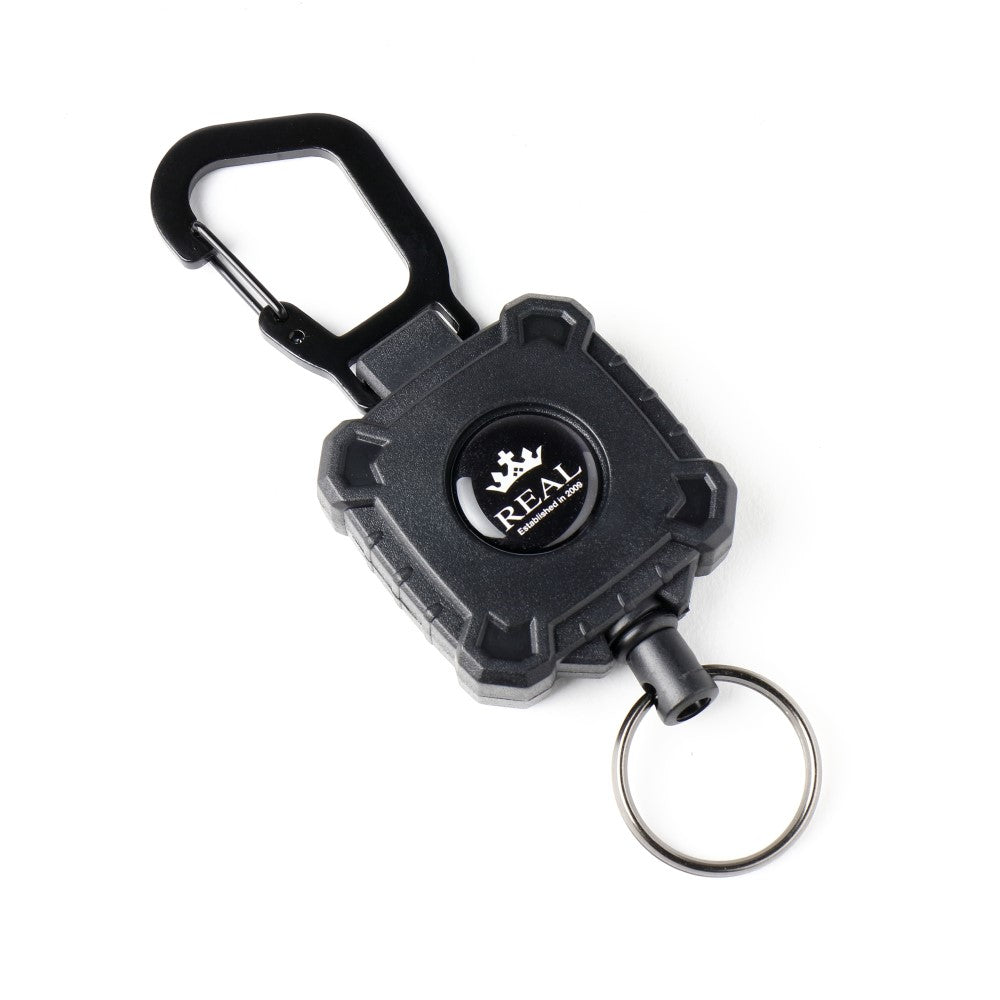 REAL REEL KEYCHAIN WITH REAL LOGO LARGE REAL-REEL-1