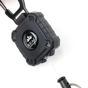 REAL REEL KEYCHAIN WITH REAL LOGO LARGE REAL-REEL-1