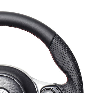 REAL ORIGINAL SERIES EMBLEM TYPE ALL LEATHER RED X BLACK EURO STITCH STEERING WHEEL FOR TOYOTA 86 GR ZN6 GRM-LPB-RD