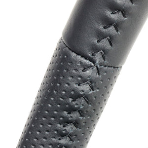 REAL ORIGINAL SERIES SOFT D SHAPE ALL LEATHER BLACK STITCH STEERING WHEEL FOR HONDA N-ONE JG3 JG4  HND-LPB