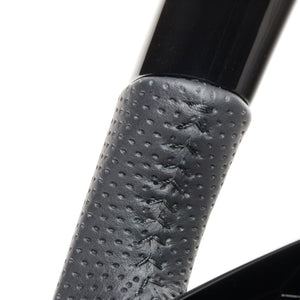 REAL ORIGINAL SERIES SOFT D SHAPE PIANO BLACK BLACK STITCH STEERING WHEEL FOR HONDA N-BOX JF3 JF4 HNC-PBW-BK