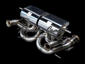 POWER CRAFT HYBRID EXHAUST MUFFLER SYSTEM MATT BLACK FOR LAMBORGHINI AVENTADOR SVJ ULTIMAE P-LA1040101-BKT