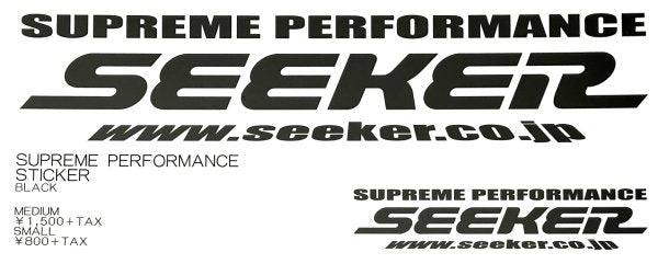SEEKER SUPREME PERFORMANCE STICKER MEDIUM WHITE 90000-280-WH1
