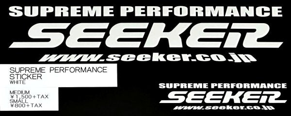 SEEKER SUPREME PERFORMANCE STICKER MEDIUM BLACK 90000-280-BK1