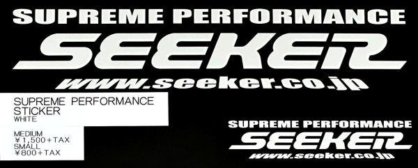 SEEKER SUPREME PERFORMANCE STICKER SMALL BLACK 90000-130-BK1