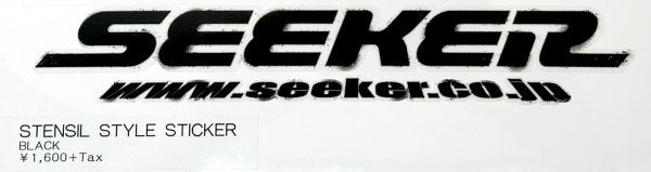 SEEKER STENSIL STYLE STICEKR BLACK 90000-275-BK1