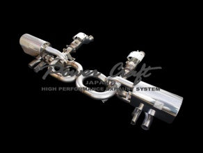 POWER CRAFT HYBRID EXHAUST MUFFLER SYSTEM 4 PIECES OUT FOR LAMBORGHINI GALLARDO P-LA320107