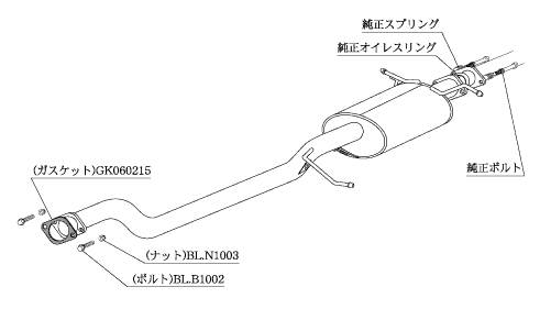 KAKIMOTO RACING  CENTER & FRONT PIPE FOR NISSAN SELENA CC25 C25  NCP369
