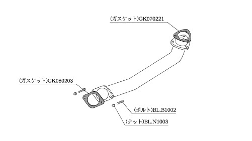 KAKIMOTO RACING  CENTER & FRONT PIPE FOR NISSAN SKYLINE HCR32  NF309