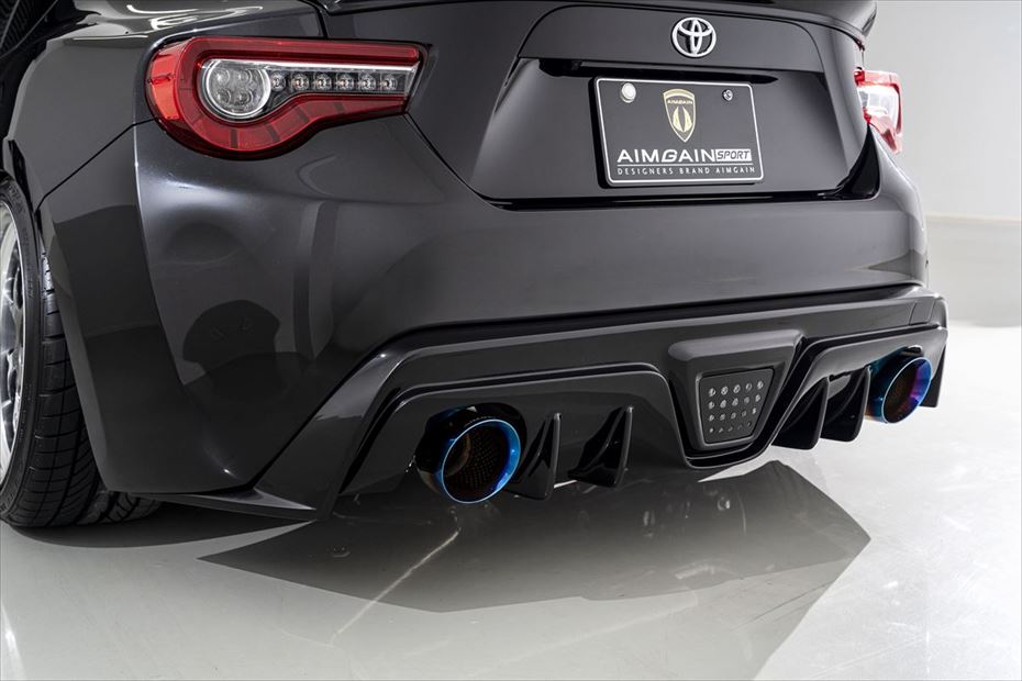 AIMGAIN SPORT REAR DIFFUSER FRP UNPAINTED FOR TOYOTA 86 ZN6 KOUKI AIMGAIN-00011