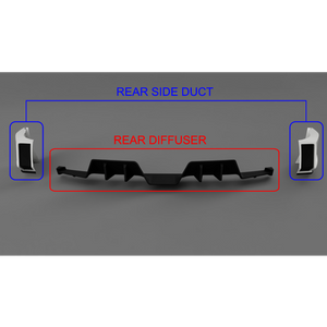 RESULT JAPAN REAR SIDE DUCT  FOR TOYOTA SUPRA DB88 DB22 DB42