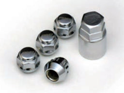 RAYS LOCK & NUT 19HEX NUT & LOCK SET (FOR L22 SHORT TYPE 4H) CHROME PLATING M12X1.25 FOR  7408-CHROME-M12-1-25-1-3