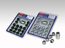 RAYS LOCK & NUT 19HEX NUT & LOCK SET (FOR L22 SHORT TYPE 4H) CHROME PLATING M12X1.25 FOR  7408-CHROME-M12-1-25-1-3