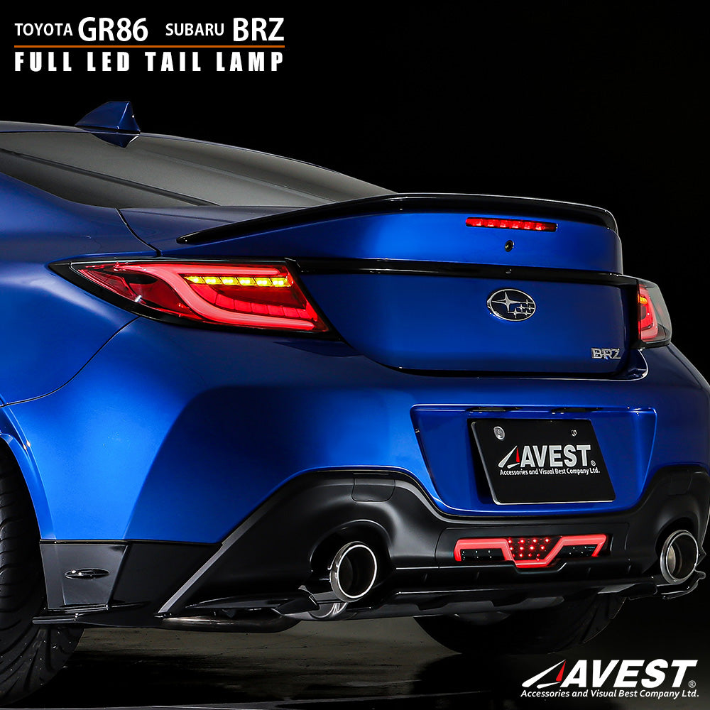 AVEST FULL LED TAIL LIGHT RED FOR TOYOTA GR86 ZD8 SUBARU BRZ ZD8 