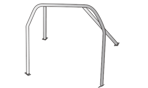 OKUYAMA DASH ROLL CAGE STEEL 4P For SUZUKI SWIFT ZC33S 701-613-0