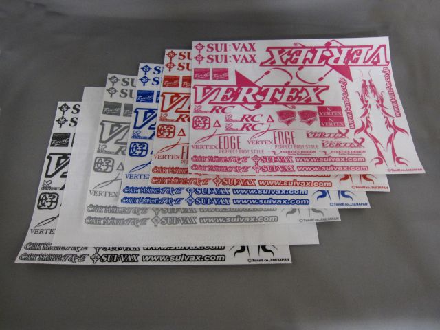 CAR MAKE T&E VERTEX-RC STICKER BLUE [BL] VES- FOR  CARMAKETE-03002