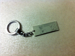 CAR MAKE T&E ULTRAMAN WITH TEAM VERTEX LIMITED KEYCHAIN CHROME FOR  CARMAKETE-02062