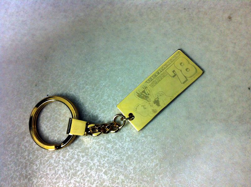 CAR MAKE T&E ULTRAMAN WITH TEAM VERTEX LIMITED KEYCHAIN GOLD FOR  CARMAKETE-02063