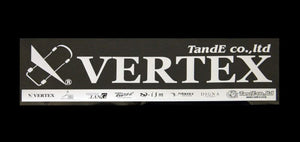 CAR MAKE T&E VERTEX STICKER VER3 W236×50MM (VERTEX LOGO CUT SIZE) CHROME PLATING FOR  CARMAKETE-02848