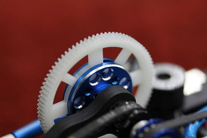 CAR MAKE T&E [VERTEX-RC] SPUR HOLDER STOPPER SET DRB DIB BLUE VT-012 FOR  CARMAKETE-02029