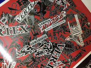 CAR MAKE T&E KIZUKAKU SHEET (W600MM H420MM) RED FOR  CARMAKETE-02025