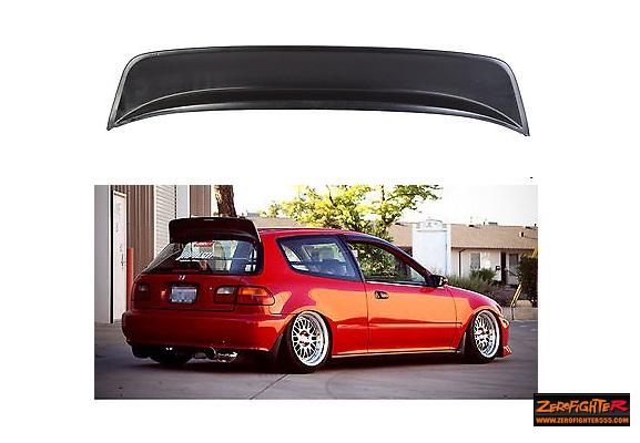 ZEROFIGHTER CLEAR WING SPOILER 3 DOORS For CIVIC 3-DOOR CAR EG ZEROF-00604