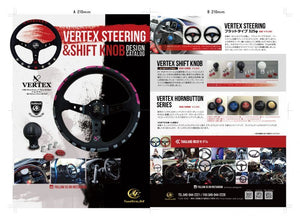 CAR MAKE T&E VERTEX STEERING WHEEL "VERTEX 1996 PINK" 90MMDEEP 33Φ FOR  CARMAKETE-02032