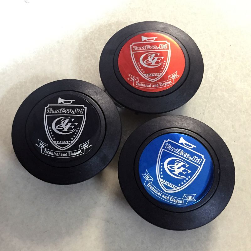 CAR MAKE T&E T&E EMBLEM HORN BUTTON (T&E EMBLEM HORN BUTTON) BLUE FOR  CARMAKETE-02020