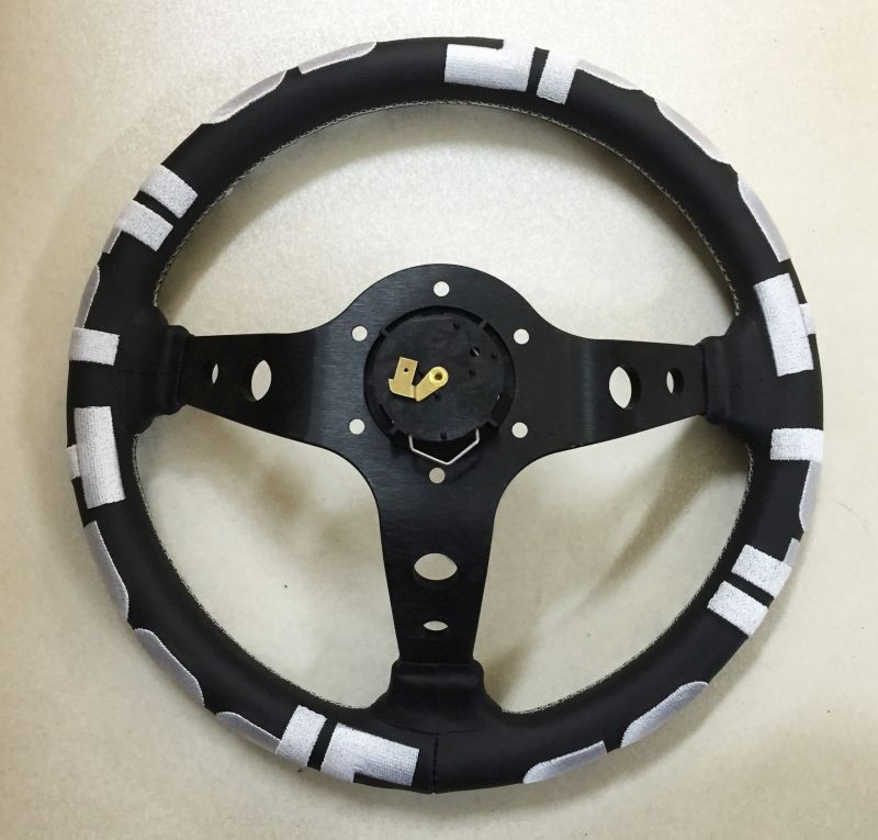CAR MAKE T&E VERTEX STEERING WHEEL "TE.WHITE" 90MMDEEP 33Φ FOR  CARMAKETE-02022