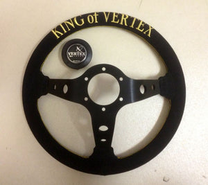 CAR MAKE T&E VERTEX STEERING WHEEL "KING OF VERTEX (SUEDE)" BUCKSKIN (SUEDE) FOR  CARMAKETE-02017
