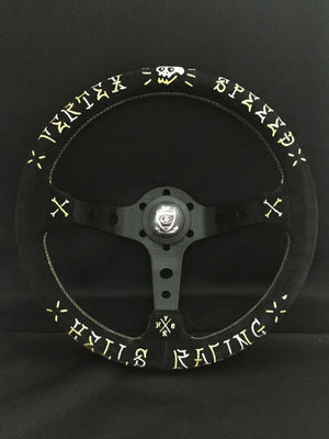 CAR MAKE T&E VERTEX STEERING WHEEL "VERTEX SPEED" 90MMDEEP 33Φ DESIGNED BY JUN WATANABE FOR  CARMAKETE-02007
