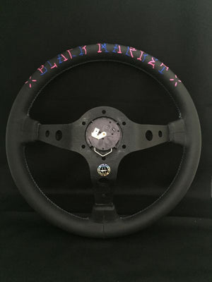 CAR MAKE T&E VERTEX STEERING WHEEL "VERTEX SPEED" 90MMDEEP 35Φ DESIGNED BY JUN WATANABE FOR  CARMAKETE-02008