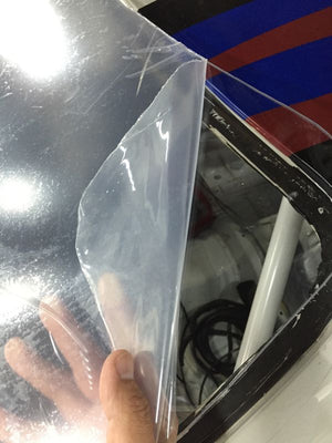 CAR MAKE T&E POLYCARBONATE REAR GLASS WITH WEATHERPROOF TREATMENT ON BOTH SIDES (4MM THICKNESS) TOYOTA JZZ30 SOARER FOR  CARMAKETE-02005